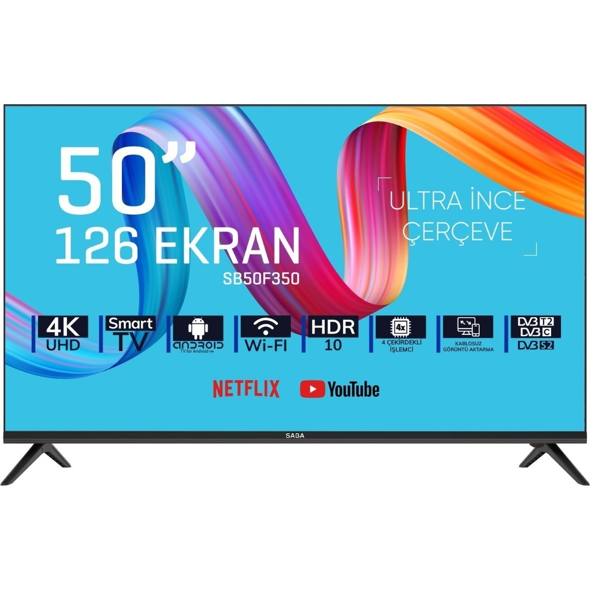 Televizyonlar | Saba SB50F351 4K Ultra HD 50