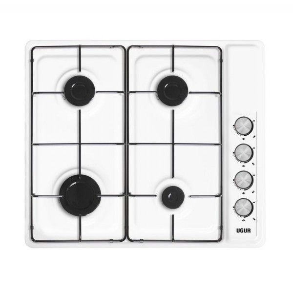 Uğur UEO 6040W0 BEY 1R1 Beyaz Emaye Set Üstü Ocak