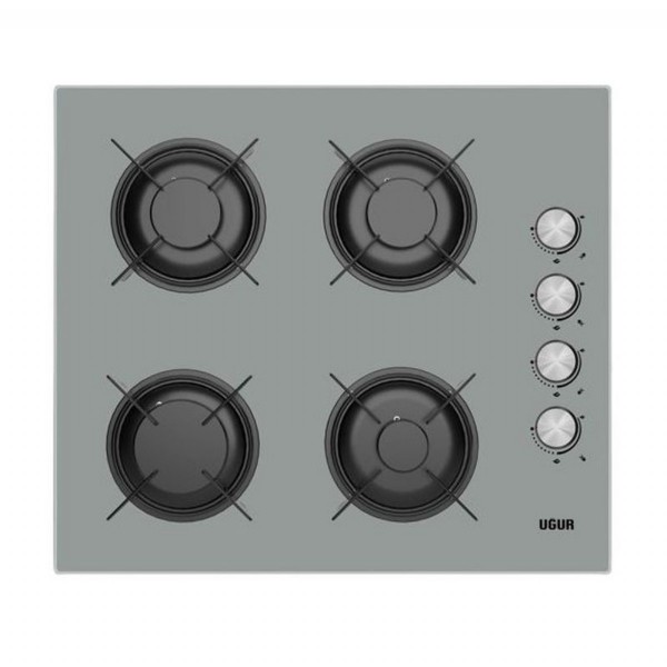 Uğur UEO 6040W0 GCY 2R1 Gri Cam Set Üstü Ocak